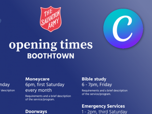 Opening times – Canva template